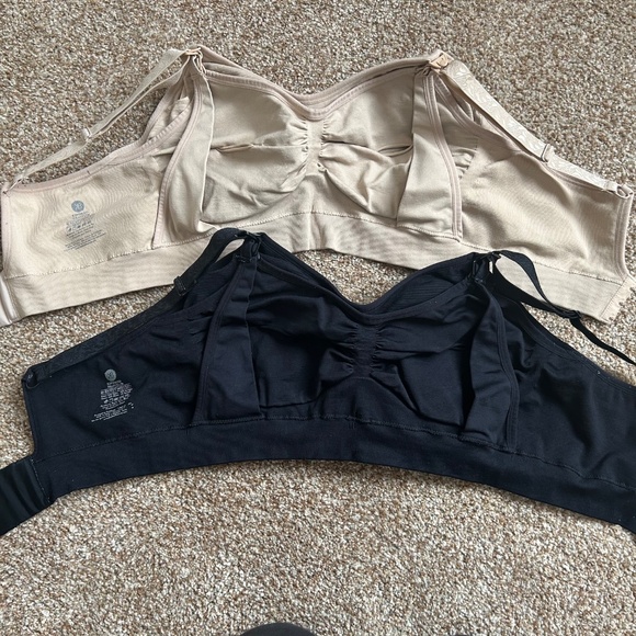 Maternity KINDRED BRAVELY NURSING BRAS*Bundle of 2*Medium/Busty*Black & Nude - Picture 7 of 12